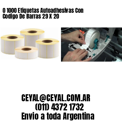 0 1000 Etiquetas Autoadhesivas Con Codigo De Barras 29 X 20