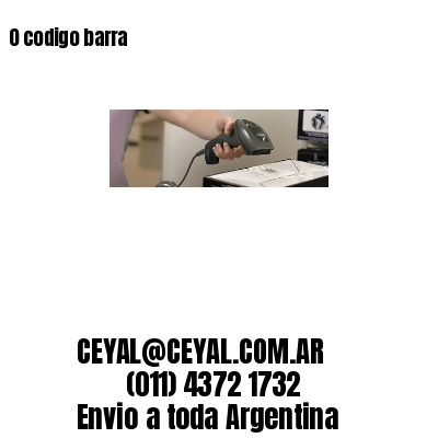 0 codigo barra