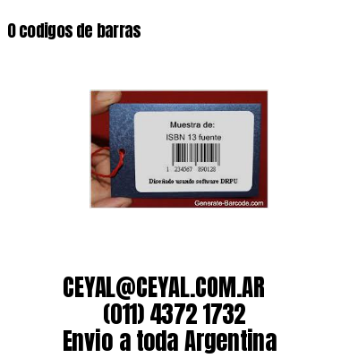 0 codigos de barras