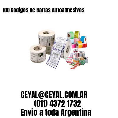 100 Codigos De Barras Autoadhesivos