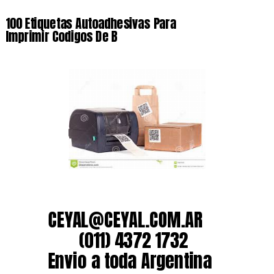 100 Etiquetas Autoadhesivas Para Imprimir Codigos De B