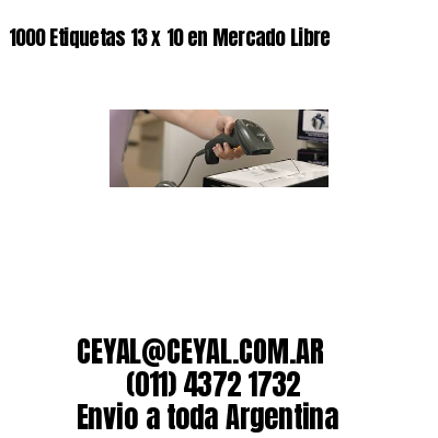 1000 Etiquetas 13 x 10 en Mercado Libre