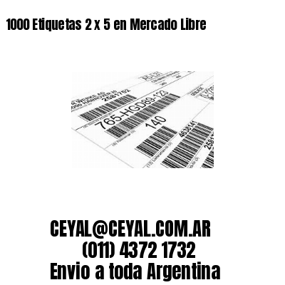 1000 Etiquetas 2 x 5 en Mercado Libre