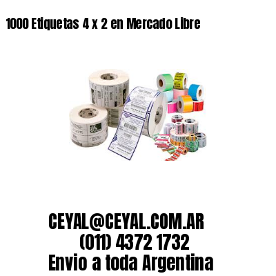 1000 Etiquetas 4 x 2 en Mercado Libre