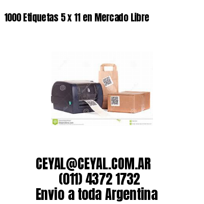 1000 Etiquetas 5 x 11 en Mercado Libre