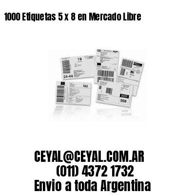 1000 Etiquetas 5 x 8 en Mercado Libre