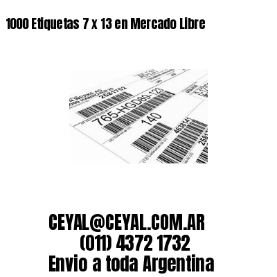 1000 Etiquetas 7 x 13 en Mercado Libre