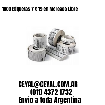 1000 Etiquetas 7 x 19 en Mercado Libre