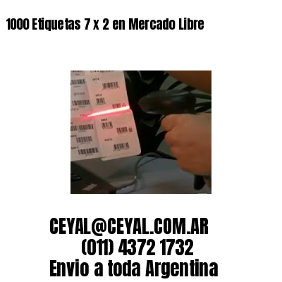 1000 Etiquetas 7 x 2 en Mercado Libre
