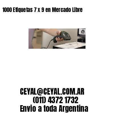 1000 Etiquetas 7 x 9 en Mercado Libre