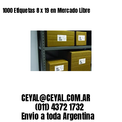 1000 Etiquetas 8 x 19 en Mercado Libre