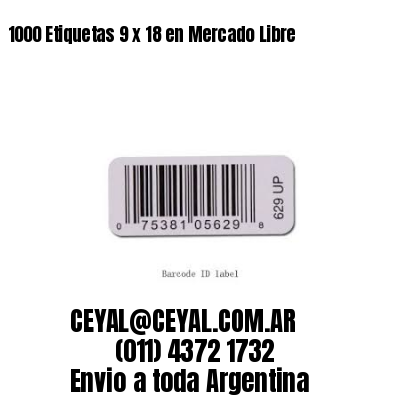 1000 Etiquetas 9 x 18 en Mercado Libre