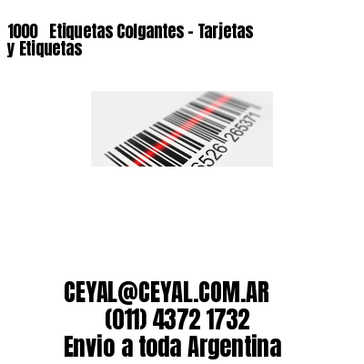 1000 ‎ Etiquetas Colgantes – Tarjetas y Etiquetas