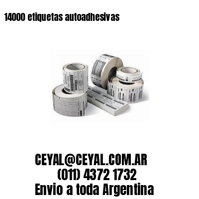 14000 etiquetas autoadhesivas