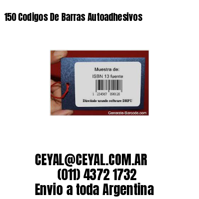 150 Codigos De Barras Autoadhesivos