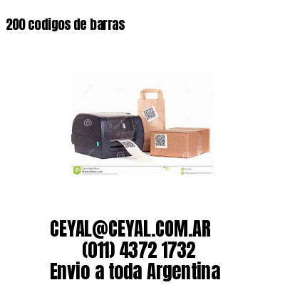 200 codigos de barras