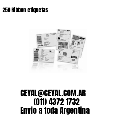 250 Ribbon etiquetas