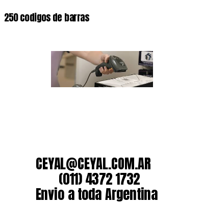 250 codigos de barras