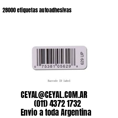 28000 etiquetas autoadhesivas