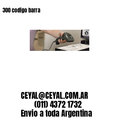 300 codigo barra