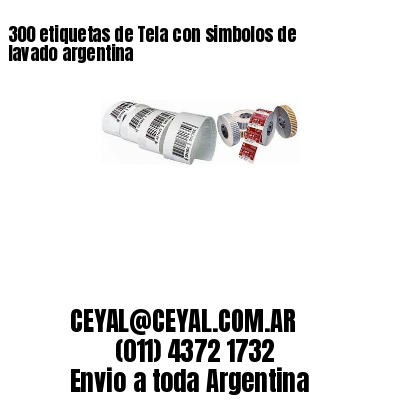 300 etiquetas de Tela con simbolos de lavado argentina