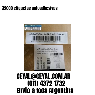 32000 etiquetas autoadhesivas