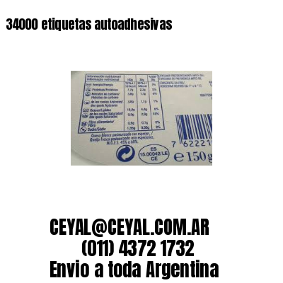 34000 etiquetas autoadhesivas