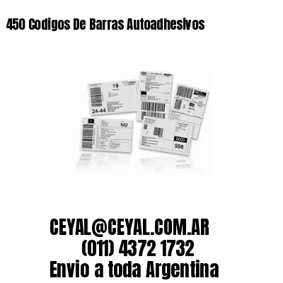450 Codigos De Barras Autoadhesivos