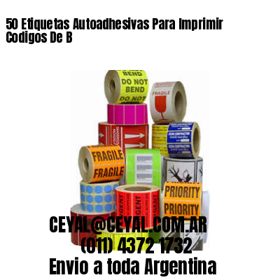 50 Etiquetas Autoadhesivas Para Imprimir Codigos De B