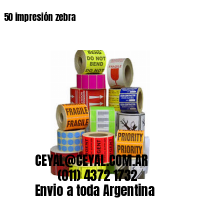 50 impresión zebra