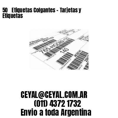 50 ‎ Etiquetas Colgantes – Tarjetas y Etiquetas