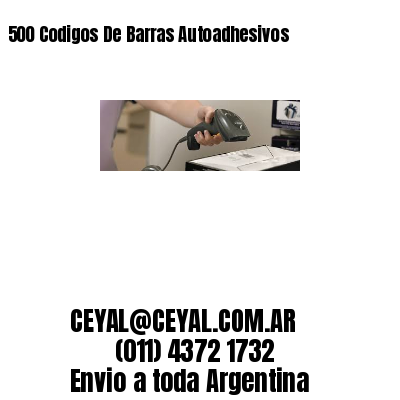 500 Codigos De Barras Autoadhesivos
