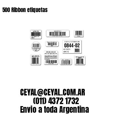 500 Ribbon etiquetas