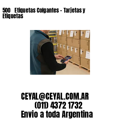 500 ‎ Etiquetas Colgantes – Tarjetas y Etiquetas
