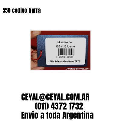 550 codigo barra