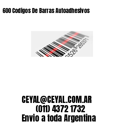 600 Codigos De Barras Autoadhesivos