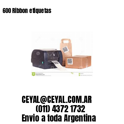 600 Ribbon etiquetas