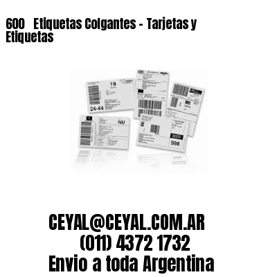 600 ‎ Etiquetas Colgantes – Tarjetas y Etiquetas