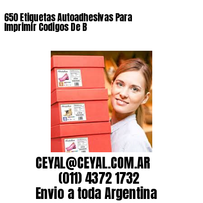 650 Etiquetas Autoadhesivas Para Imprimir Codigos De B