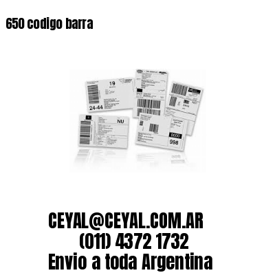 650 codigo barra