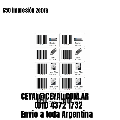 650 impresión zebra