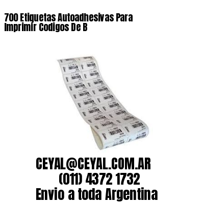 700 Etiquetas Autoadhesivas Para Imprimir Codigos De B