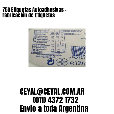 750 Etiquetas Autoadhesivas – Fabricación de Etiquetas