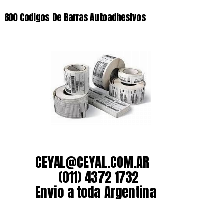 800 Codigos De Barras Autoadhesivos