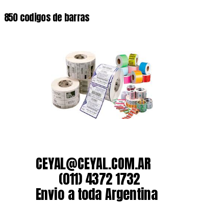 850 codigos de barras