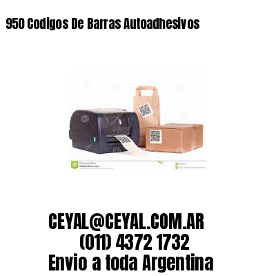 950 Codigos De Barras Autoadhesivos