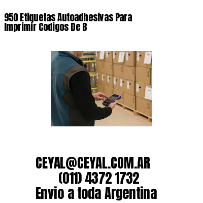 950 Etiquetas Autoadhesivas Para Imprimir Codigos De B
