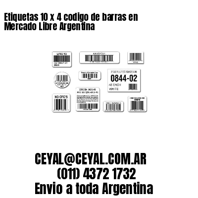 Etiquetas 10 x 4 codigo de barras en Mercado Libre Argentina