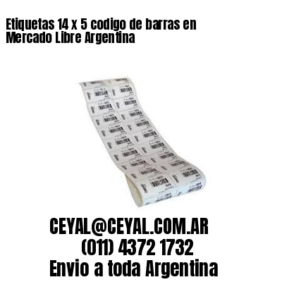 Etiquetas 14 x 5 codigo de barras en Mercado Libre Argentina
