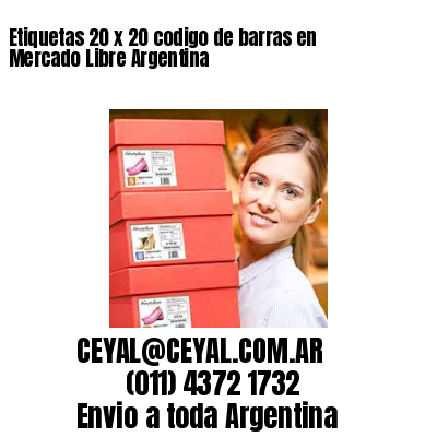Etiquetas 20 x 20 codigo de barras en Mercado Libre Argentina